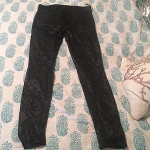 BRAND NEW BLACK LEATHER MOTHER JEANS